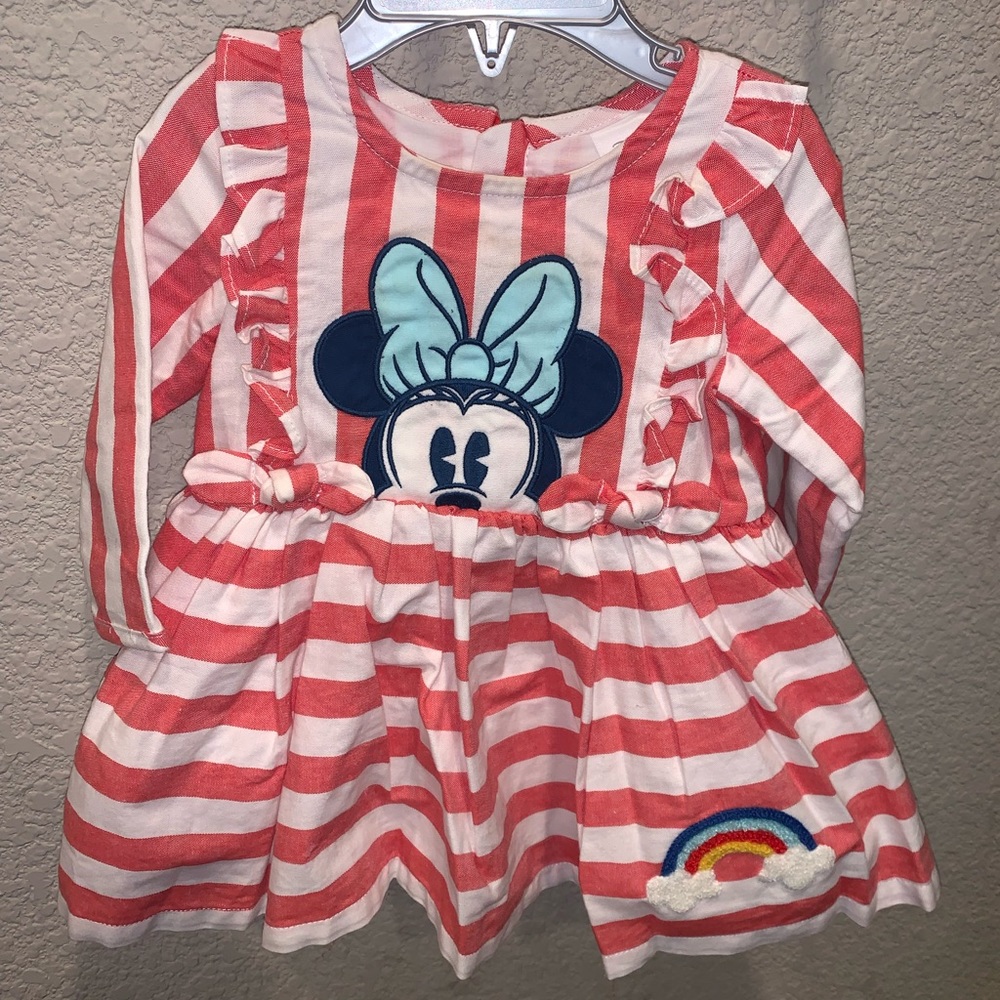 Disney Minnie Mouse Striped Dress and Headband Set